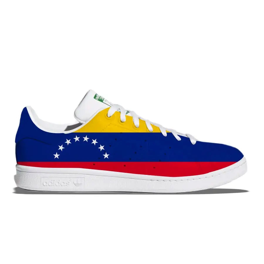 Venezuela flag-themed Adidas Stan Smith casual shoes displayed for sale