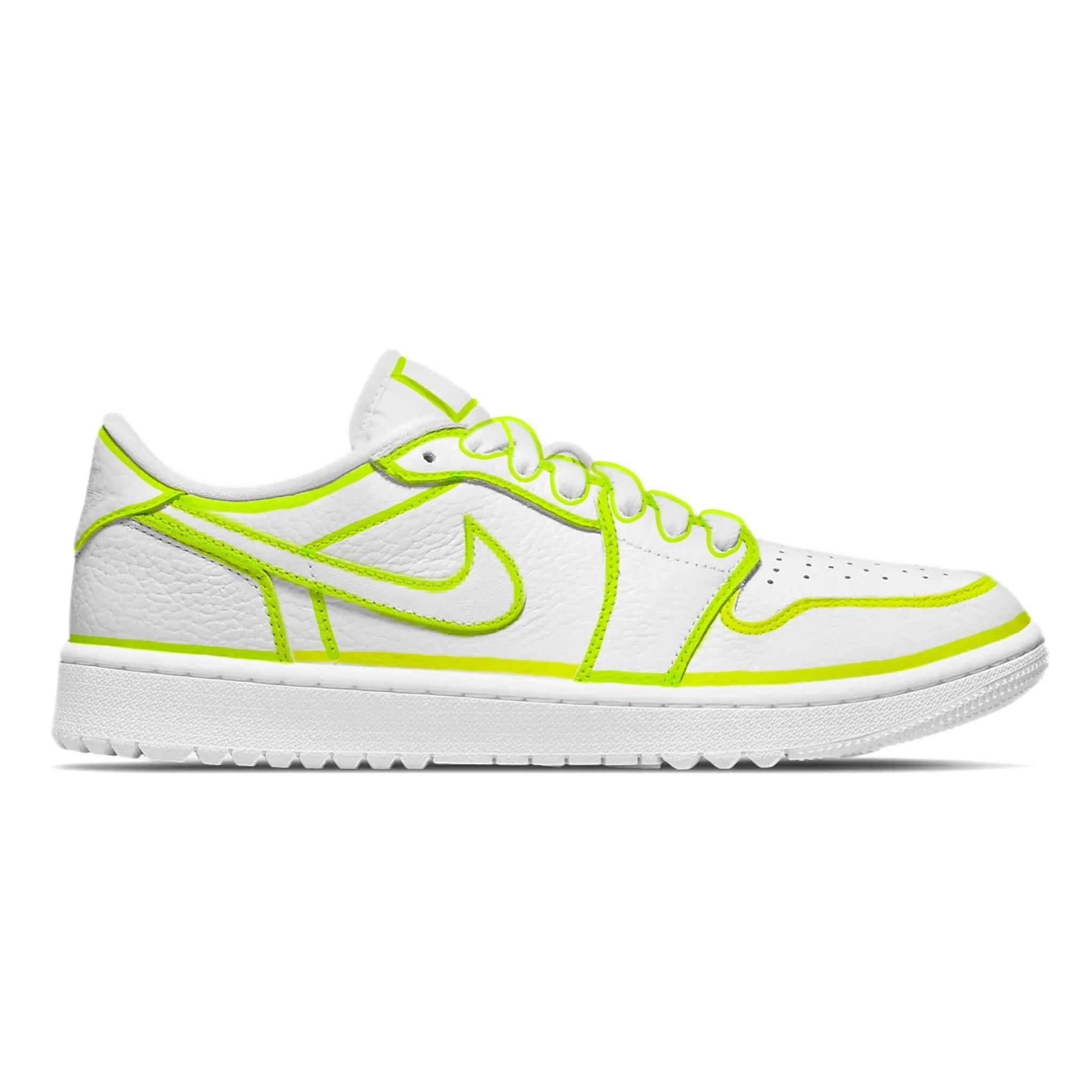 ’Volt Lines’ Jordan 1 Golf Shoes - Sneakers