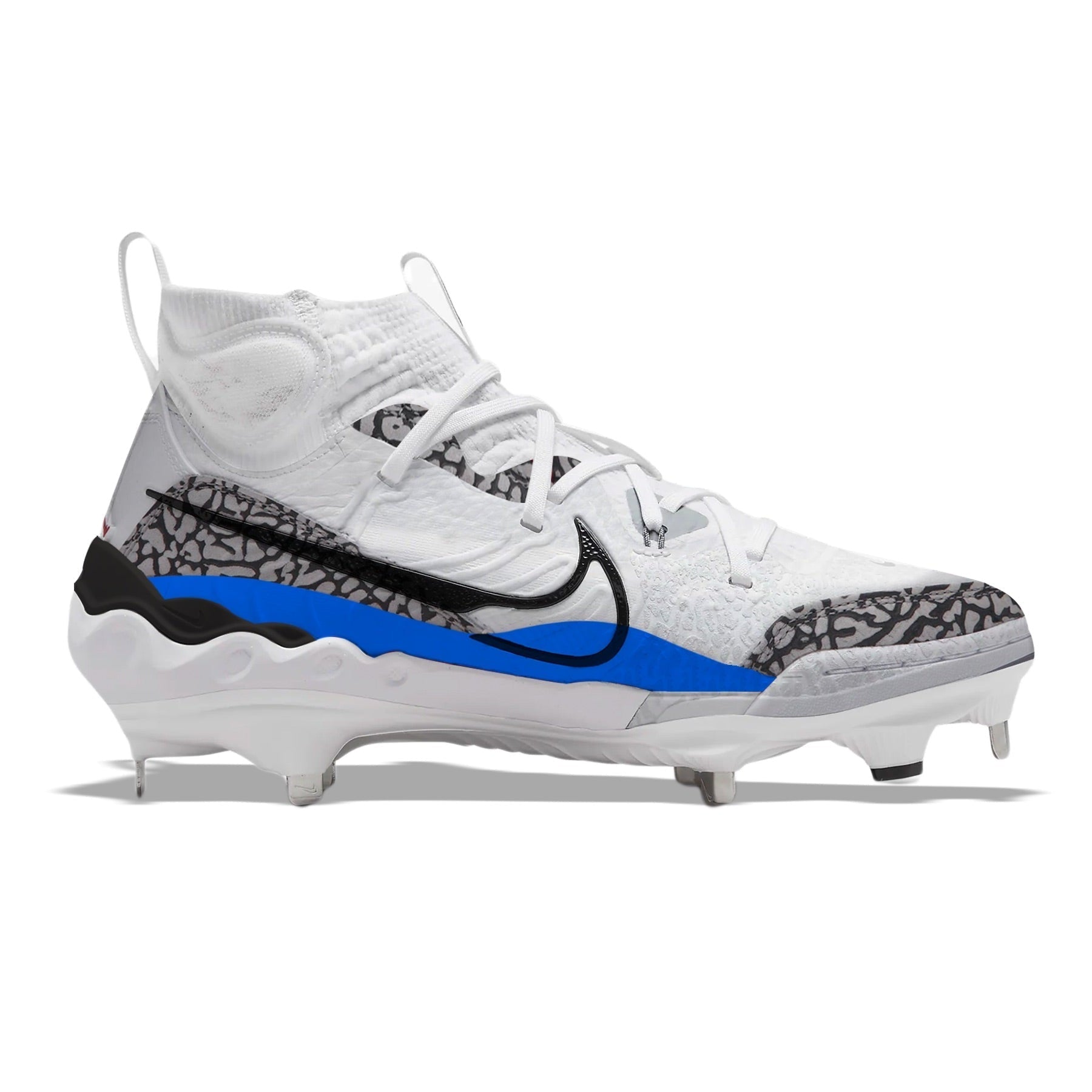 Royal Blue Cement Nike Alpha Huarache NXT | Stadium Custom Kicks