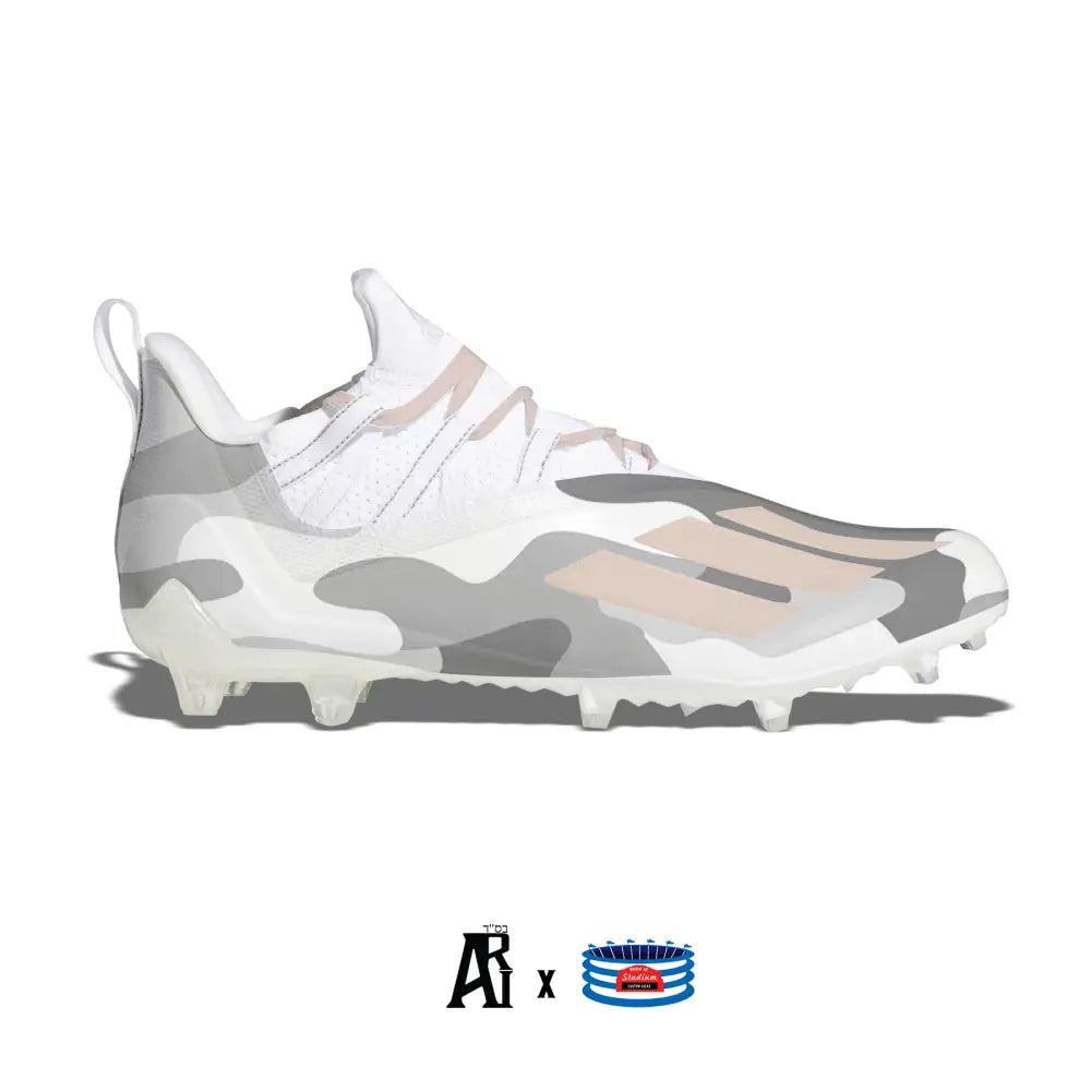Camouflage football cleat from Winter Camo Adidas Adizero 11.0 collection