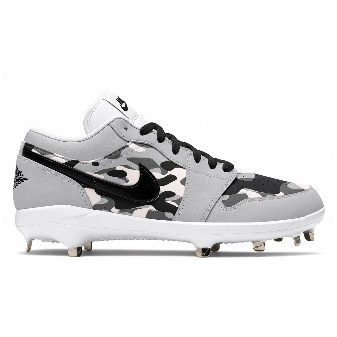 "Wolf Grey Camouflage" Jordan 1 Retro Cleats