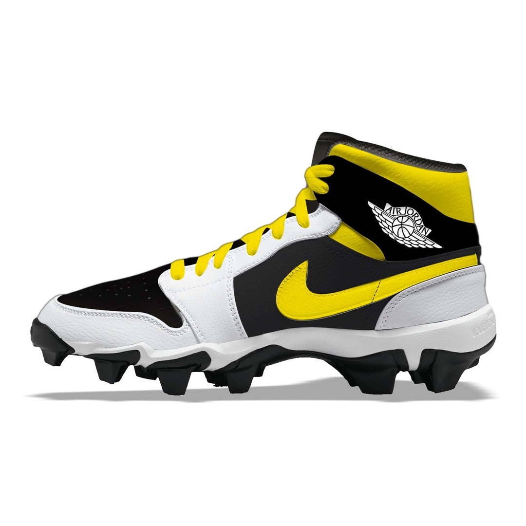 ’Yellow Panda’ Jordan 1 Kids’ Multisport Cleats - Cleats