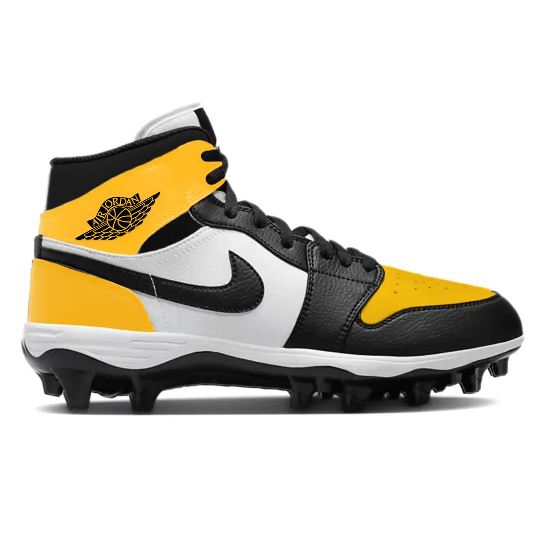 ’Yellow Toe” Jordan 1 TD Cleats - Cleats