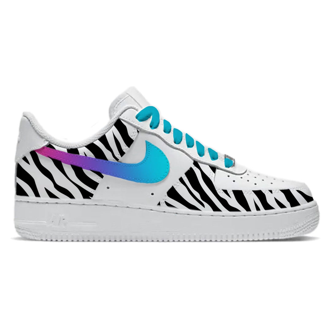 ’Zebra’ Nike Air Force 1 Low Shoes - Sneakers