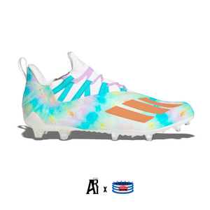 "Tie-Dye Explosion" Adidas Adizero 11.0 Football Cleats