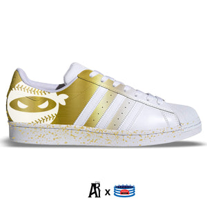 "Gold Ninja" Adidas Superstar Shoes