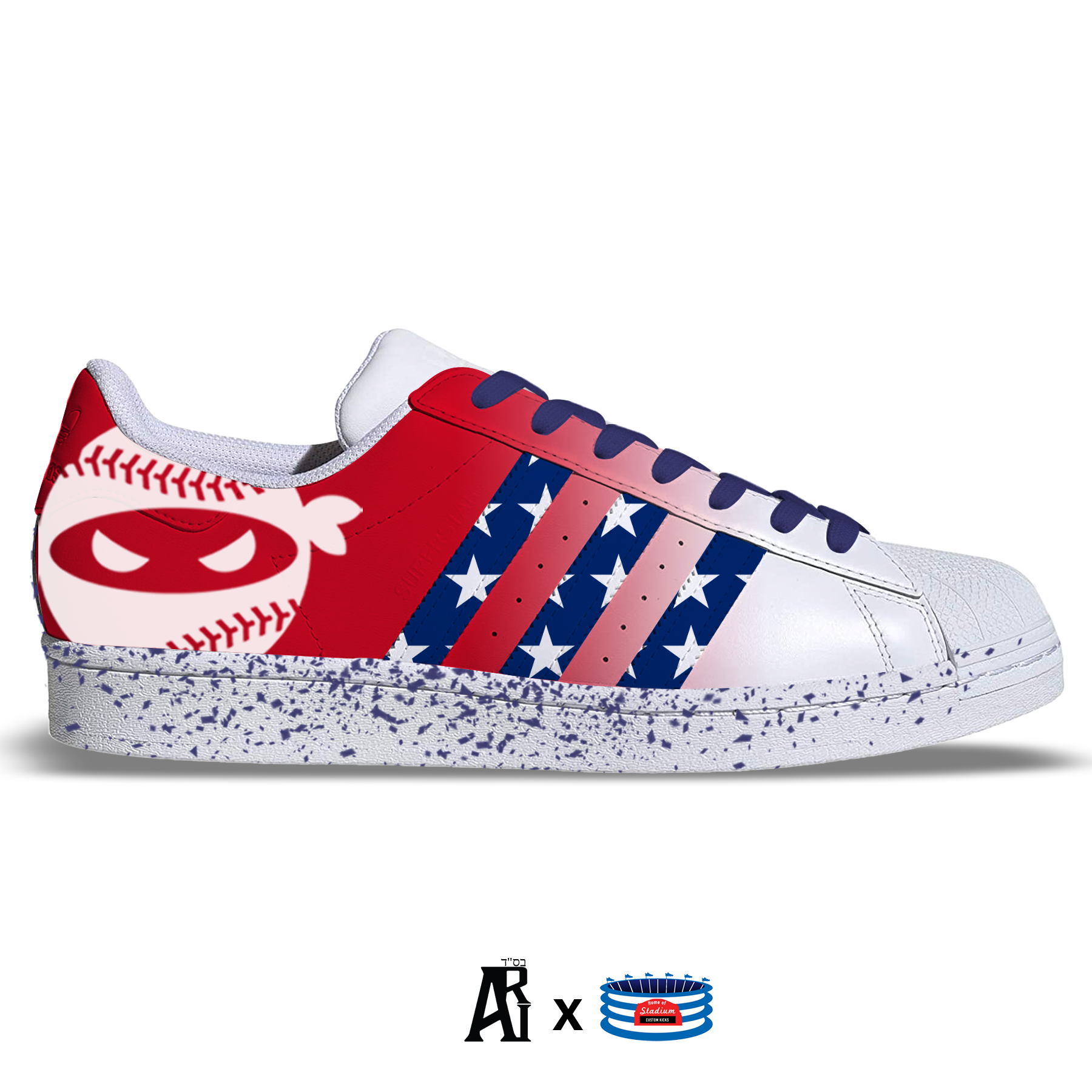 USA Ninja" Adidas Superstar – Stadium Custom Kicks
