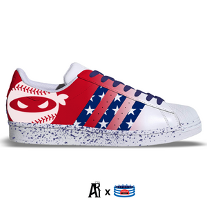 "USA Ninja" Adidas Superstar Shoes