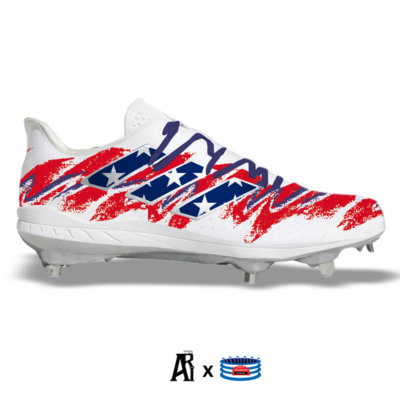 USA Paper Cup" Adidas Adizero Afterburner Cleats – Custom Kicks