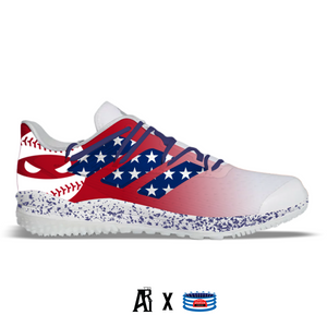 "USA Ninja" Adidas Adizero Afterburner 8 Turf Shoes
