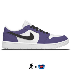 "Court Purple" Jordan 1 Golf Shoes