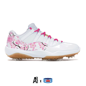 "Cherry Blossom" Jordan 11 Retro Low Golf Shoes