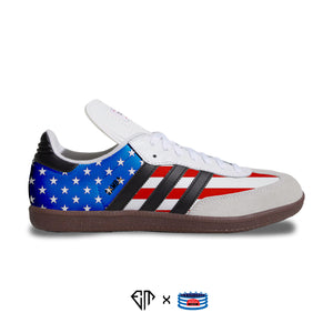 Pasto en cualquier momento Helecho Stars N' Stripes" Adidas Samba Classic Shoes – Stadium Custom Kicks