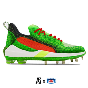 "Grinch" Under Armour Harper 6 Low ST Baseball Cleats
