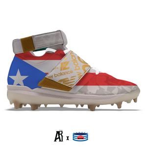 Tacos de béisbol New Balance Lindor 1 TPU "Bandera de Puerto Rico"