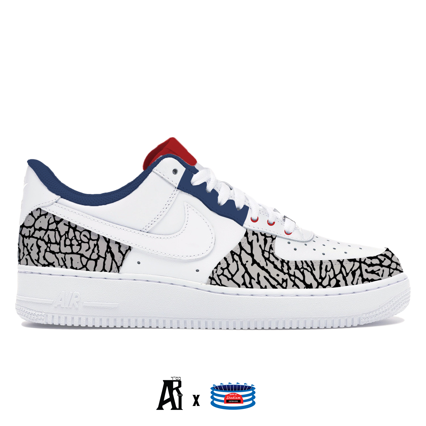 Nike Air Force 1 Low Supreme White Size 8.5 9.5 10 11.5 In Hand Brand New