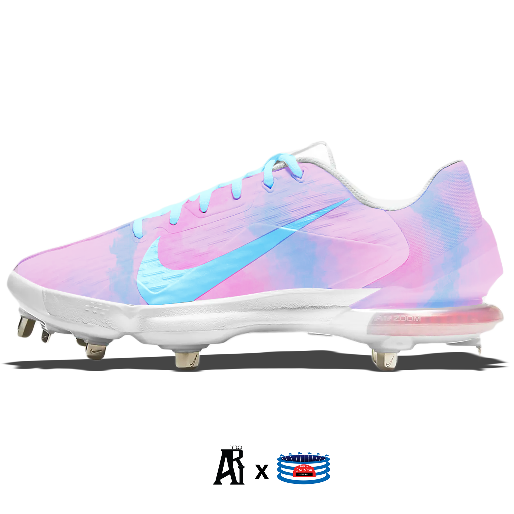 Cotton Candy Nike Force Zoom Trout 7 Pro Cleats 13