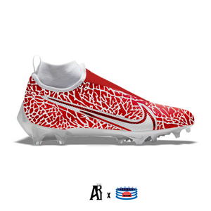 "Silver & Red Elephant" Nike Vapor Pro 360 Cleats