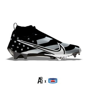 "Black & White USA Flag" Nike Vapor Edge Pro 360 Cleats