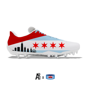 "Chicago" Under Armour Blur Smoke MC Football Cleats