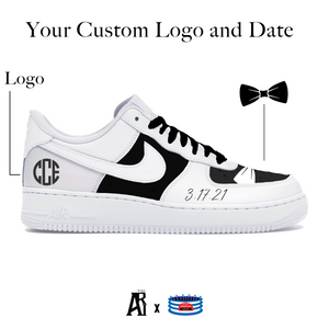 "White Tux" Nike Air Force 1 Low Shoes