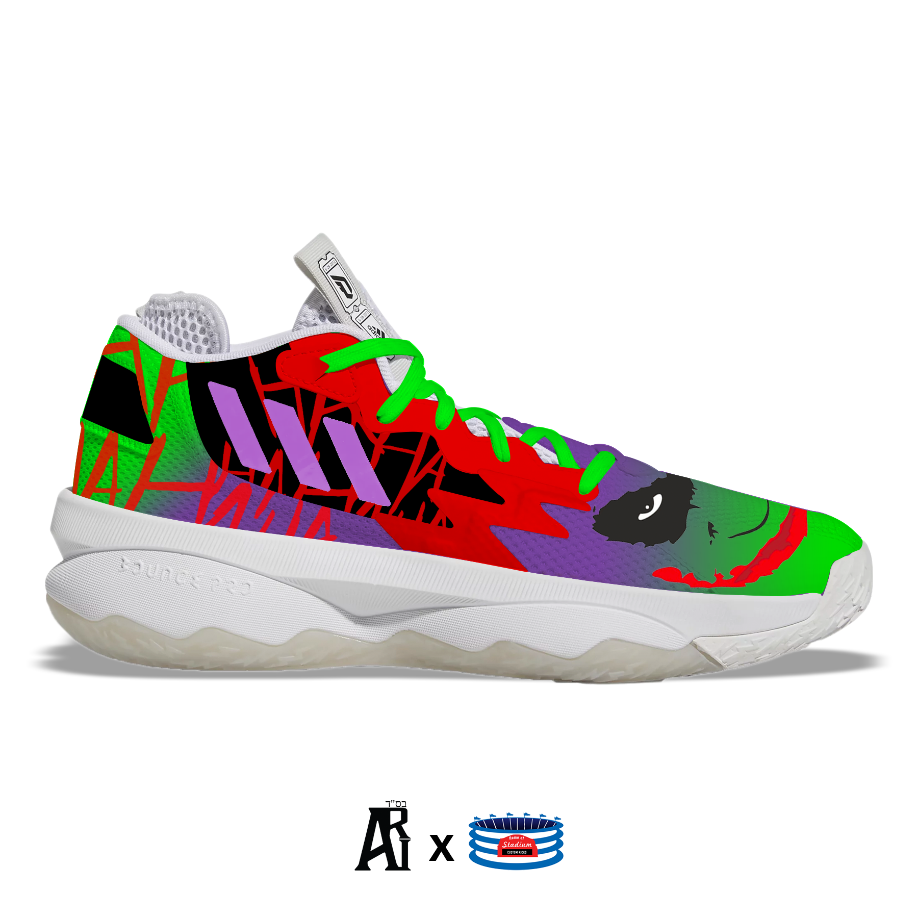 Joker" Adidas Dame 8 Basketball Shoes – Stadium Custom