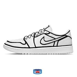 Zapatos de golf Jordan 1 "Líneas negras"