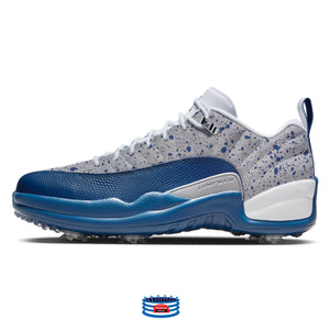 "Blue Cement" Jordan 12 Retro Golf Shoes