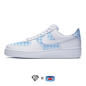 "Blue Plaid" Nike Air Force 1 Low Shoes