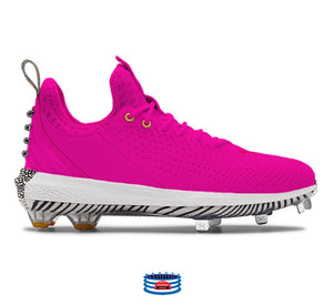 "Bright Pink" Under Armour Harper 5 Cleats