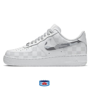 "Checkered Camo" Nike Air Force 1 Low Shoes