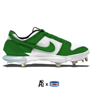"Green & White Dunk" Nike Force Zoom Trout 7 Pro Cleats