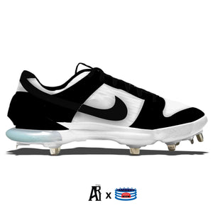 "Black & White Dunk" Nike Force Zoom Trout 7 Pro Cleats