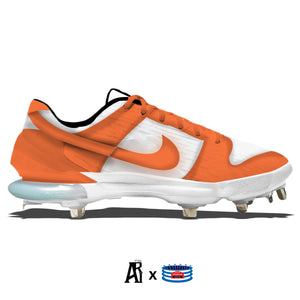"Orange & White Dunk" Nike Force Zoom Trout 7 Pro Cleats