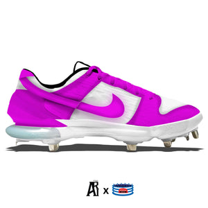 "Pink & White Dunk" Nike Force Zoom Trout 7 Pro Cleats