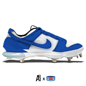 "Royal Blue & White Dunk" Nike Force Zoom Trout 7 Pro Cleats
