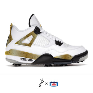 Zapatos de golf Jordan 4 Retro "Cemento dorado"