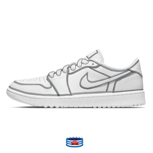 Zapatos de golf Jordan 1 "Líneas grises"
