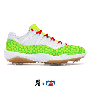 Zapatos de golf bajos "Grinch" Jordan 11 Retro