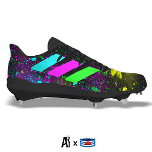 "Neon Splatter" Adidas Adizero Afterburner 8 Cleats