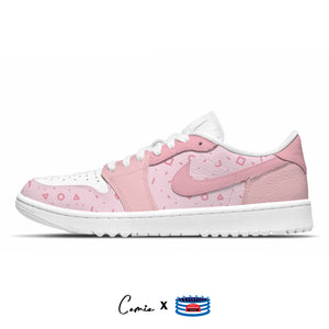 "Pastel Pink" Jordan 1 Golf Shoes