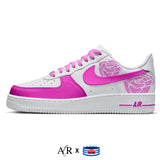 "Pink Roses" Nike Air Force 1 Low Shoes