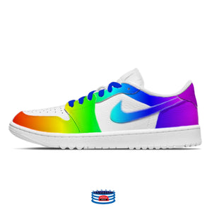 "Rainbow" Jordan 1 Golf Shoes