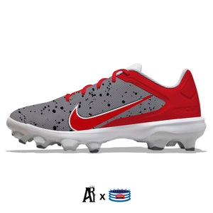 "Red Cement" Nike Force Trout 8 Pro MCS Cleats