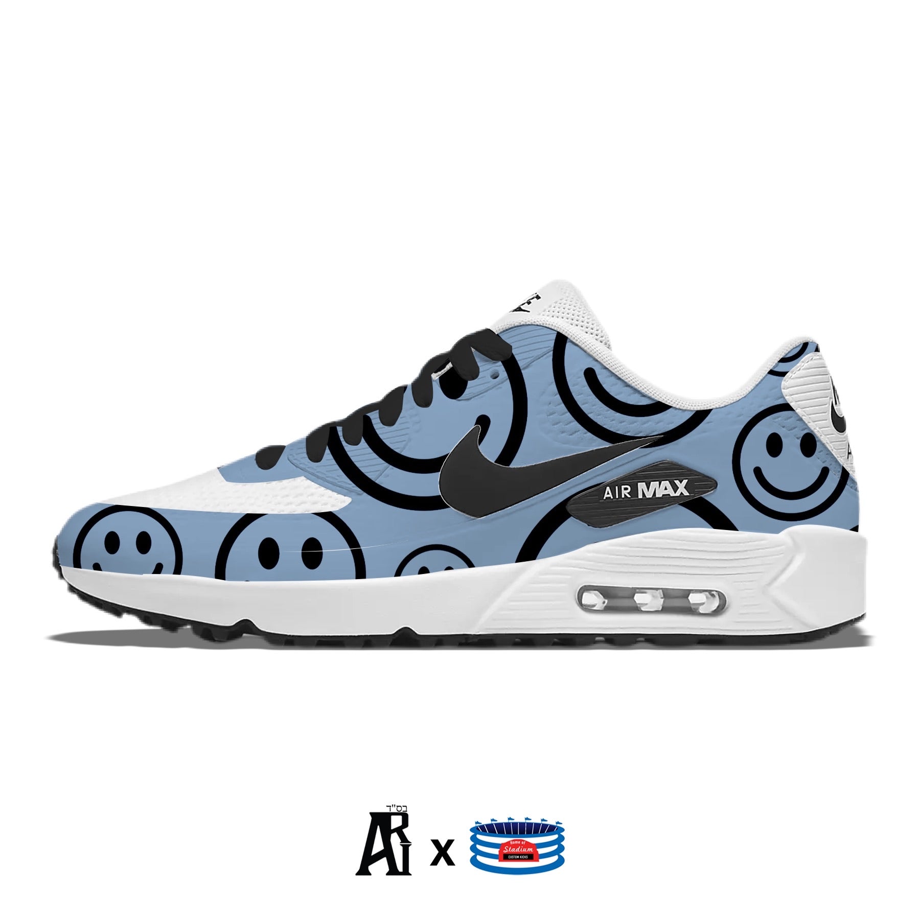 Custom Nike Air Max | Painted Nike Air Max 90 | Personalized Nike Shoes |  Painted Nike Shoes | Custom Nikes | Blue Nike Air Max 90