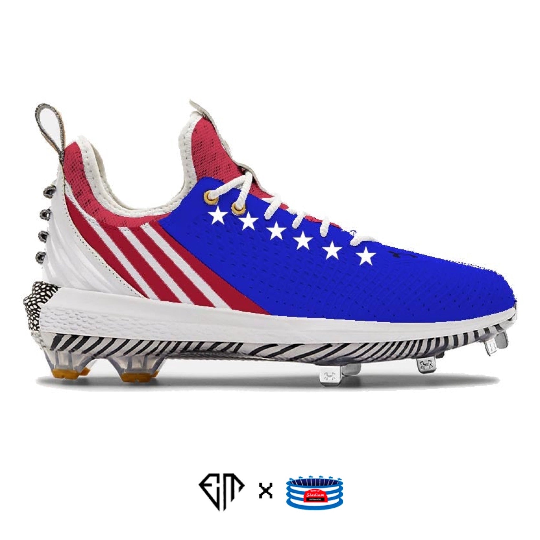 Harper red white 2024 and blue cleats