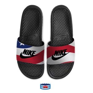 USA" Nike Benassi Men's Slides – Custom Kicks