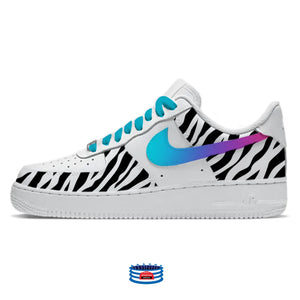 "Zebra" Nike Air Force 1 Low Shoes